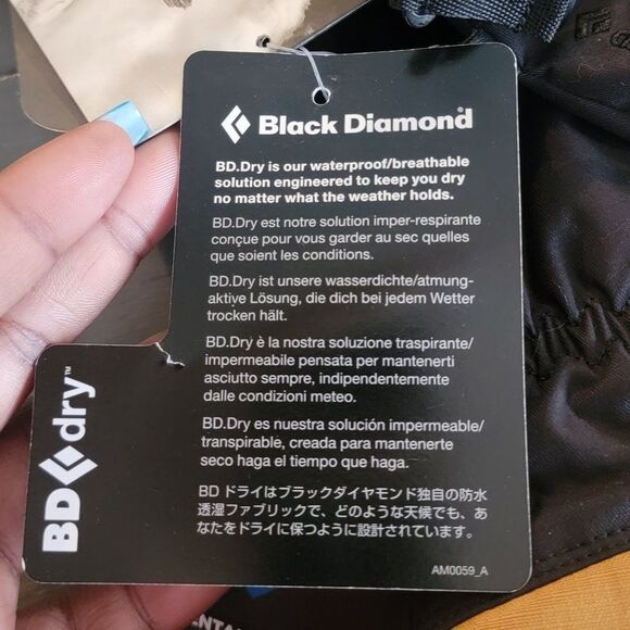 Black Diamond Recon Men's Pertex Shield Gauntlet Cuff Winter Gloves Size XS - Picture 7 of 11